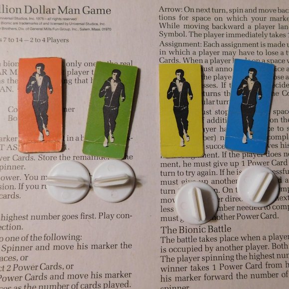 The Six Million Dollar Man Board Game 1975 Vintage - Picture 9 of 12